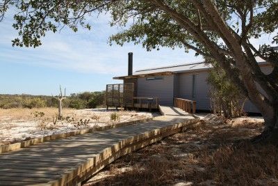 Elevated boardwalks minimize the impact of people on the sensitive landscape